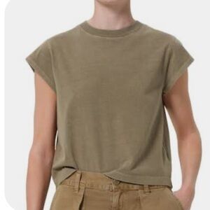 J. Crew Olive cap Tee